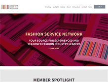 Tablet Screenshot of fashionservicenetwork.com
